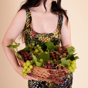 Samantha Pleet Grape Bodycon Midi Dress - Size Large